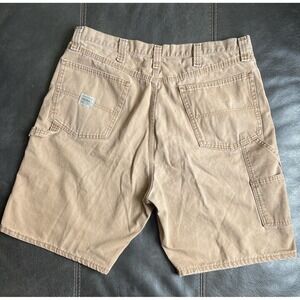 Wrangler Originals Mens 100% Cotton Utility Chino Khaki Shorts Size 38